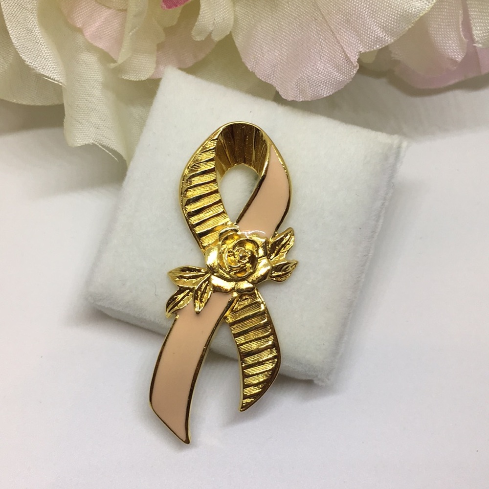 Avon Pink Ribbon Pin Breast Cancer Ribbon